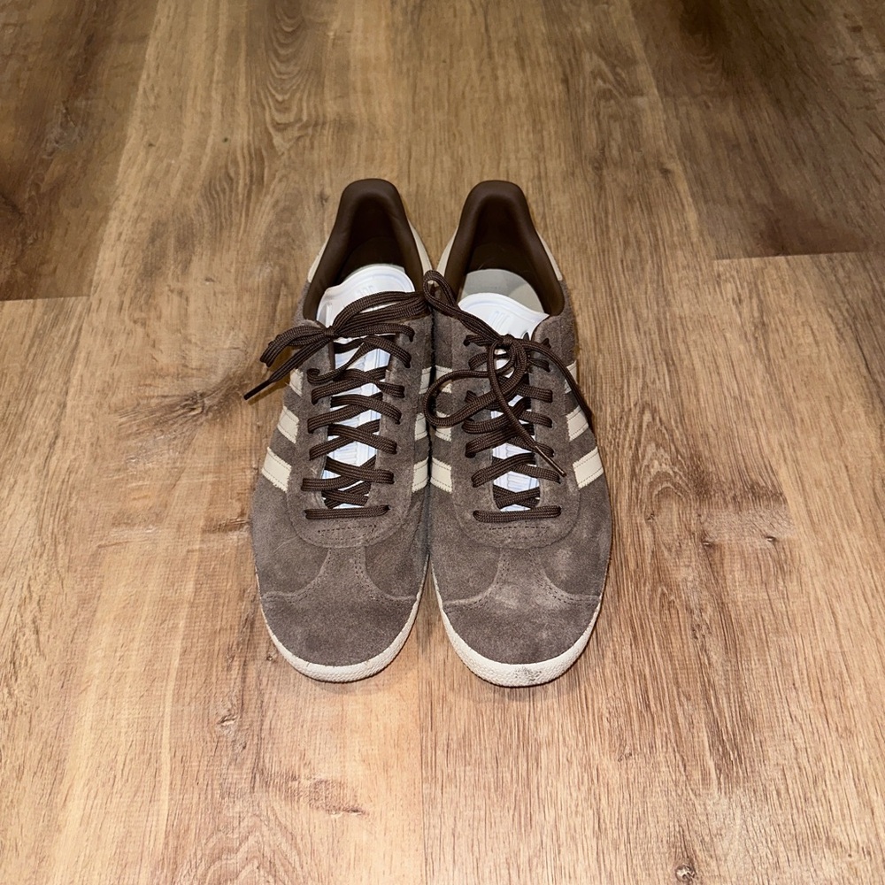 adidas Brown Athletic Shoes with Suede Finish